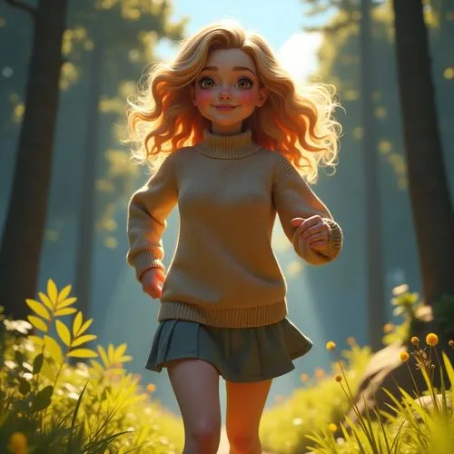 little girl running,little girl in wind,sylvania,eilonwy,arrietty,liesel