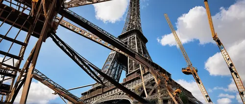 eiffel tower under construction,the eiffel tower,eiffel,eiffel tower,paris clip art,eiffel tower french,universal exhibition of paris,paris,eifel,the large crane,french digital background,steel tower,bridges,bridge new europe,notre-dame,notredame de paris,truss bridge,drawbridge,bridge - building structure,french building,Illustration,Vector,Vector 02