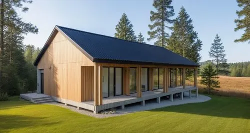 timber house,grass roof,inverted cottage,passivhaus,small cabin,wooden house,Photography,General,Realistic