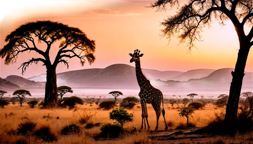 tsavo,savane,africa,waterberg,giraffes,afrika,bushveld,moundou,hadza,two giraffes,zambezian,serengeti,etosha,ruaha,savanna,damaraland,african art,samburu,giraffe,namibia,Illustration,Realistic Fantasy,Realistic Fantasy 13