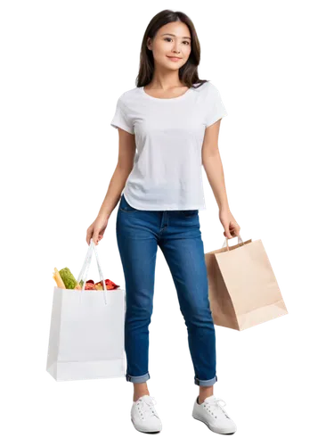 shopping icon,woman eating apple,shopper,woman shopping,advertising figure,fashion vector,orthorexia,consumer,nutritionist,women clothes,dietitian,freshdirect,girl on a white background,alimentos,girl in t-shirt,jeans background,portrait background,consumerist,shopping bags,saleswoman,Conceptual Art,Fantasy,Fantasy 34