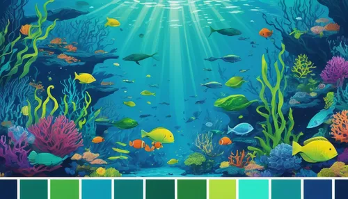 underwater background,ocean background,mermaid background,mermaid scales background,ocean floor,underwater landscape,undersea,colorful water,rainbow color palette,under the sea,colorful background,seabed,coral reef,aquarium,ocean,deep sea,colorful foil background,under sea,background vector,crayon background,Illustration,Japanese style,Japanese Style 17