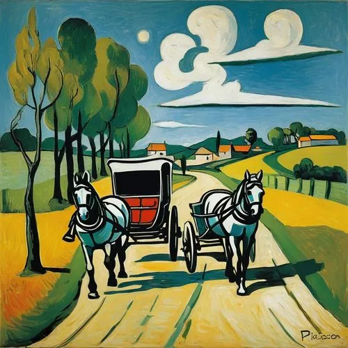 david bates,campagna,basset artésien normand,farm landscape,rural landscape,olle gill,breton,grant wood,stagecoach,horse and cart,horse-drawn,agricultural,threshing,tractor,straw carts,dutch landscape,village scene,automobiles,plough,carriage,Art,Artistic Painting,Artistic Painting 05