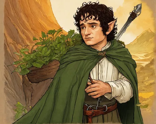 Lord of the Rings - Frodo Baggins by Mochito,benedict herb,male elf,jrr tolkien,hobbit,rapini,hobbiton,elven,lokportrait,benedict,htt pléthore,the abbot of olib,twelve apostle,biblical narrative chara