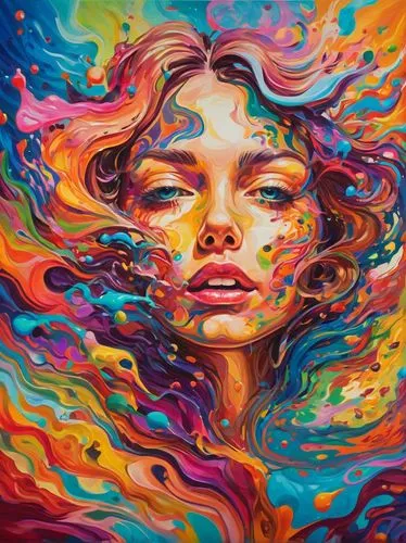 colorful background,psychedelic,seni,psychedelia,fluidity,psychedelics,Conceptual Art,Oil color,Oil Color 23