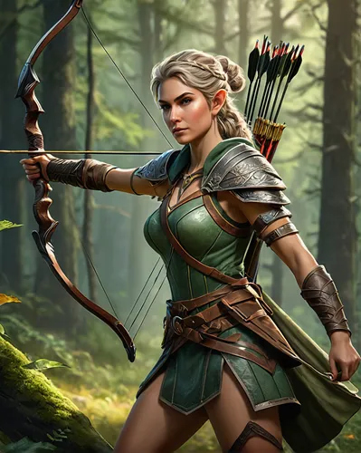 bow and arrows,female warrior,longbow,bows and arrows,wood elf,quarterstaff,swordswoman,3d archery,archery,archer,robin hood,bow and arrow,awesome arrow,huntress,field archery,hand draw arrows,massively multiplayer online role-playing game,warrior woman,male elf,elven,Photography,General,Fantasy