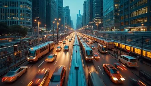 city highway,superhighways,new york streets,transport and traffic,cityscapes,tram road,city scape,superhighway,highways,paulista,trafic,highway lights,congestions,citylights,traffic jams,road traffic,light trails,evening traffic,two way traffic,light trail,Photography,General,Realistic