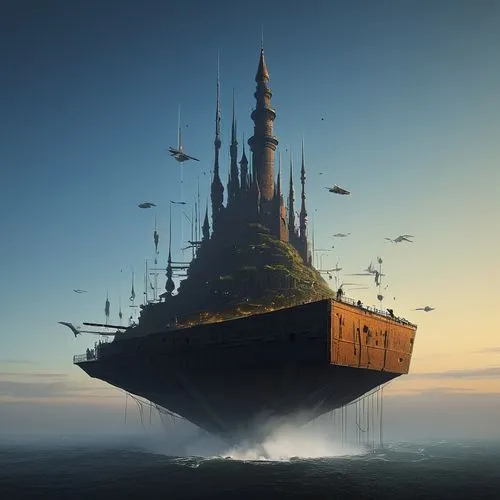 skyship,sea fantasy,heerema,airship,airships,shipborne,carrack,spelljammer,a cargo ship,whaleship,pirate ship,air ship,shipyards,caravel,sedensky,fantasy picture,shipbroker,unsinkable,greyjoy,warship,Conceptual Art,Sci-Fi,Sci-Fi 07