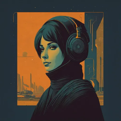 princess leia,echo,transistor,audiophile,headset,headphone,wireless headset,operator,luke skywalker,mute,headphones,vector art,music player,audio player,vector girl,telephone operator,vector illustration,sci fiction illustration,spotify icon,listening to music,Conceptual Art,Sci-Fi,Sci-Fi 17