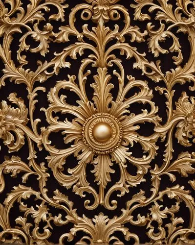 Baroque-style, intricate, ornate, gold-leaf detailing, luxurious, Victorian-era inspired, grandiose, acanthus leaves, egg-and-dart, dentils, modillions, carved wooden, ornamental, gilded frames, regal