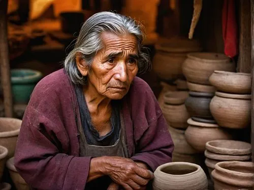 handicrafts,peruvian women,basket weaver,old woman,basket maker,prayer wheels,marvel of peru,tibetan bowls,pachamama,peru i,pottery,tibetan,grandmother,nomadic people,clay jugs,bedouin,elderly lady,woman drinking coffee,clay pot,titicaca,Illustration,Abstract Fantasy,Abstract Fantasy 09