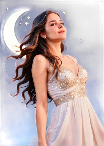 derivable,celtic woman,nightdress,moon and star background,edit icon,aryana,tamanna,nightgown,eleftheria,moonlit night,image manipulation,dreamlover,sherine,moonlighted,moonbeams,moonshining,horoscope libra,moonlit,moonlite,dressup,Illustration,Vector,Vector 19