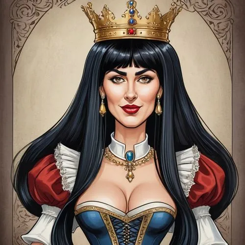 queen of hearts,cleopatra,queen of the night,queen s,celtic queen,queen crown,fantasy portrait,venetia,queen cage,victoria,queen,artemisia,lady of the night,catarina,crowned,caerula,samara,sultana,tiara,fantasy woman,Illustration,Abstract Fantasy,Abstract Fantasy 23