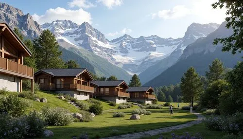 alpine village,mountain huts,oberland,mountain settlement,house in the mountains,chalet,house in mountains,alpine region,grindelwald,alpine pastures,mountain village,alpine landscape,courchevel,chalets,the alps,swiss alps,verbier,suiza,alagna,high alps