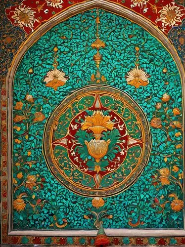 shekhawati,rangoli,khasavyurt,mehrangarh,nizamuddin,mihrab,sehwan,khorramshahi,imamzadeh,shahjahan,khotan,peranakan,qazwini,khokhloma painting,persian architecture,circular ornament,motifs of blue stars,wall painting,dargah,ghazaliya,Illustration,Vector,Vector 14