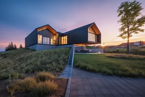 dunes house,corten steel,cube house,modern architecture,modern house,icelandic houses,cubic house,timber house,cube stilt houses,smart house,grass roof,wooden house,danish house,inverted cottage,house