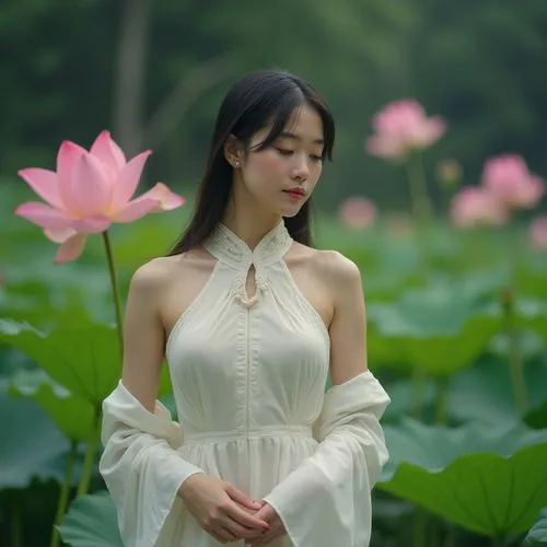 lotus flowers,blooming lotus,lotus ffflower,lotus blossom,lotus flower,ao dai,beautiful girl with flowers,lily flower,vietnamese woman,girl in flowers,lotus plants,lotus,flower background,lotus with hands,lotus on pond,xiaofei,xiaohui,lotus pond,phuquy,lotuses