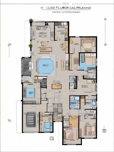 Create a floor plan that includes a luxury restaurant, grand lobby with 2 staircases, public toilet and baths, and a staff room.,floorplan home,house floorplan,floor plan,apartment,an apartment,shared