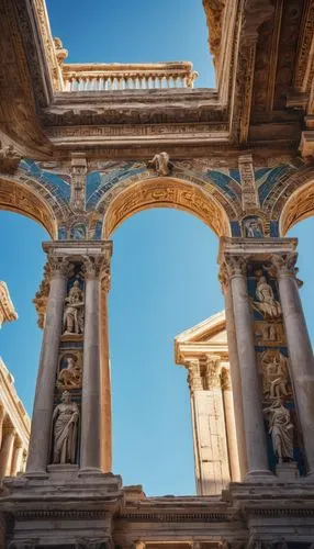 ephesus,roman forum,celsus library,laodicea,roman columns,doric columns,foro romano,ancient rome,temple of diana,leptis,capitolium,fori imperiali,bernini's colonnade,caesonia,rome,colonnades,columns,greek temple,arch of constantine,classical antiquity,Illustration,American Style,American Style 11