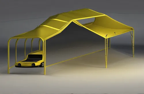 make a car shelter like plane front part 
make it with cloth
 on an open ground 
make a door 
,playground slide,outdoor play equipment,roof tent,swing set,canopy bed,circus tent,large tent,beach tent,