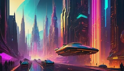 futuristic landscape,scifi,sci - fi,sci-fi,futuristic,sci fiction illustration,sci fi,valerian,alien world,alien planet,space ships,travelers,vast,trek,cg artwork,space art,ufos,ufo,alien ship,gas planet,Illustration,Retro,Retro 03