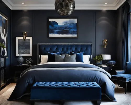 blue room,blue pillow,great room,guest room,mazarine blue,navy blue,contemporary decor,dark blue and gold,midnight blue,modern decor,modern room,cobalt blue,guestroom,sleeping room,royal blue,luxury home interior,interior design,ornate room,bedroom,waterbed,Conceptual Art,Fantasy,Fantasy 20