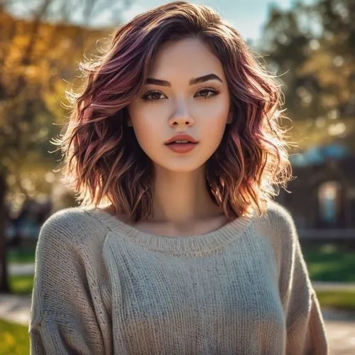 natural color,mauve,hapa,eurasian,beautiful young woman,posie,eurasians,burning hair,pink hair,warm colors,romantic look,pink beauty,kreuk,voluminous,pretty young woman,smooth hair,pelo,girl portrait,violetta,colorful background,Conceptual Art,Daily,Daily 21