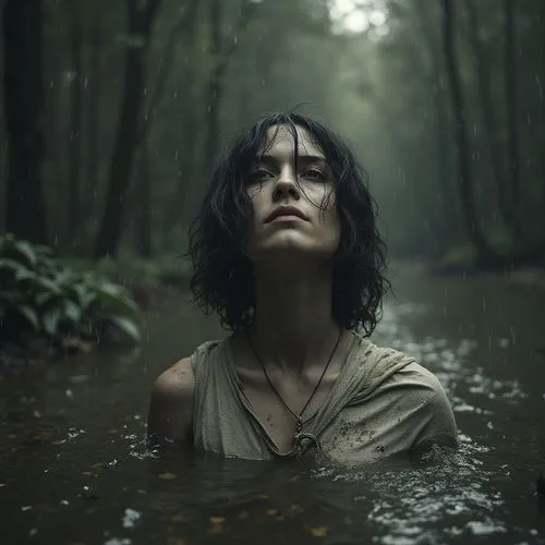 rusalka,llorona,ophelia,girl on the river,harmlessness,immersed