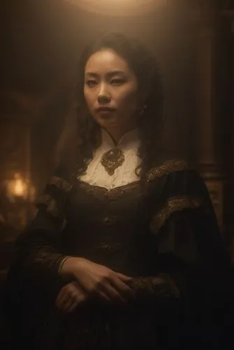 noblewoman,gothic portrait,belle,victorian lady,chiaroscuro,liesl,hanbok,mystical portrait of a girl,queen anne,duchesse,toshiko,noblewomen,karenina,xiaohui,miniaturist,masako,handmaiden,haixia,ayako,