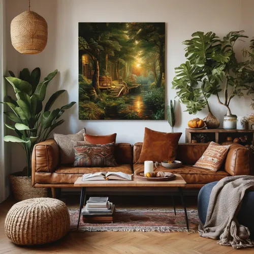 boho art,living room,modern decor,livingroom,the living room of a photographer,sitting room,interior decor,contemporary decor,apartment lounge,interior design,autumn decor,wall decor,home interior,house plants,mid century modern,decor,interior decoration,interiors,danish furniture,home landscape,Art,Classical Oil Painting,Classical Oil Painting 06