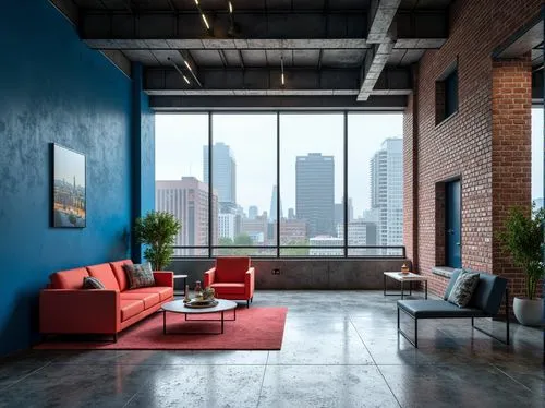 lofts,loft,penthouses,modern decor,contemporary decor,modern office,red brick,apartment lounge,interior modern design,interior design,minotti,red bricks,redbrick,blur office background,offices,interior decor,living room,blue room,modern style,red brick wall