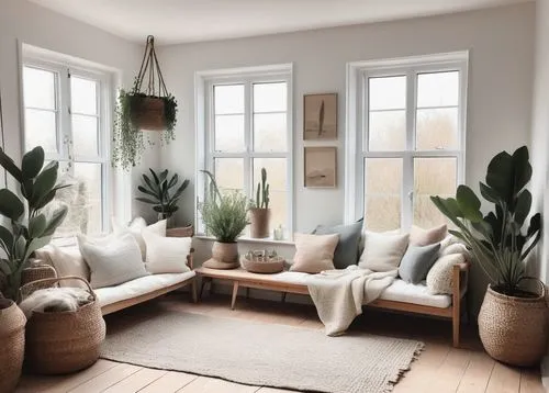 house plants,houseplants,sunroom,houseplant,scandinavian style,living room,modern decor,philodendron,interior decor,livingroom,sitting room,contemporary decor,sansevieria,danish furniture,yucca palm,home interior,showhouse,potted plants,interior design,danish room,Illustration,Abstract Fantasy,Abstract Fantasy 05