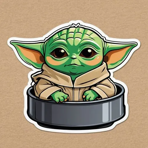 yoda,clipart sticker,palp,sticker,gungan,andjaba,Unique,Design,Sticker