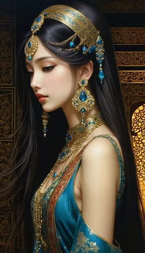 mastani,sheherazade,arabian,oriental princess,anarkali,persia,Illustration,Realistic Fantasy,Realistic Fantasy 08