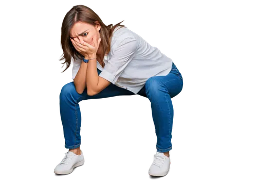 squat position,stressed woman,woman eating apple,emogi,incontinence aid,khaki pants,girl on a white background,menopause,depressed woman,wall,female alcoholism,bermuda shorts,anxiety disorder,crouching,cramp,emojicon,squatting,chiropractic,girl sitting,backache,Art,Classical Oil Painting,Classical Oil Painting 24