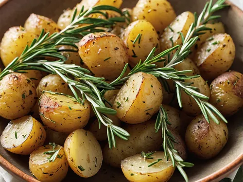 Write a conversation about a chef's secret technique for perfectly seasoned rosemary potatoes.,rosemary potatoes,ukrainian dill potatoes,lyonnaise potatoes,roasted potatoes,potatoes with vegetables,yu