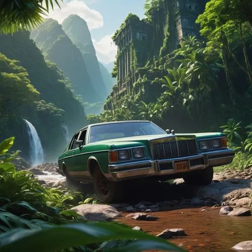 eldorado,verdant,koolau,green waterfall,tropico,rainforests,tropical forest,green valley,car wallpapers,uncharted,tanoa,neotropical,el dorado,tropical jungle,tropics,3d car wallpaper,cascada,rain forest,green forest,wagoneer,Conceptual Art,Daily,Daily 16