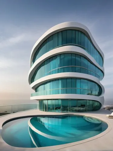 futuristic architecture,infinity swimming pool,aldar,escala,largest hotel in dubai,modern architecture,baladiyat,penthouses,aqua studio,damac,futuristic art museum,luxury property,hotel barcelona city and coast,abu dhabi,dunes house,jumeirah beach hotel,saadiyat,tilbian,malaparte,jumeirah,Illustration,Black and White,Black and White 09