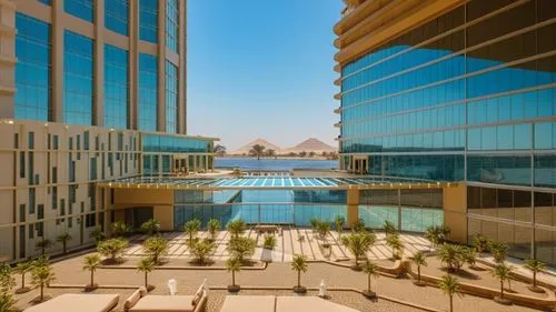 Close shot from a 5-star hotel on the Nile Island, using glass materials, aluminum and wood.,rotana,difc,kaust,masdar,esteqlal,mubadala,aldar,nakheel,habtoor,largest hotel in dubai,calpers,damac,abu d