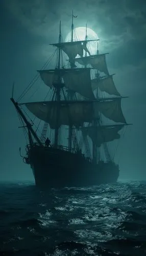 galleon,whaleship,ghost ship,sail ship,pirate ship,barquentine,Photography,General,Fantasy