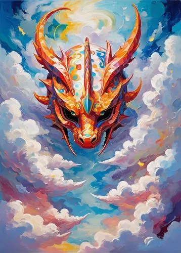 painted dragon,dragon,dragon of earth,dragon fire,charizard,fire breathing dragon,unicorn art,dragon design,dragon li,dragons,taurus,draconic,garuda,unicorn,the zodiac sign taurus,horoscope taurus,wyrm,trioceros,unicorn background,dragon boat,Conceptual Art,Oil color,Oil Color 20