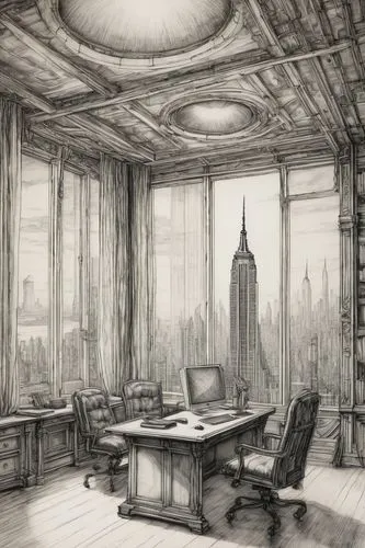 schuiten,schuitema,boardroom,board room,conference room,backgrounds,brodsky,piranesi,study room,consulting room,offices,manhattan,unfurnished,toile,tishman,skyscraping,background design,radiosity,superlobbyist,sci fiction illustration,Illustration,Retro,Retro 25