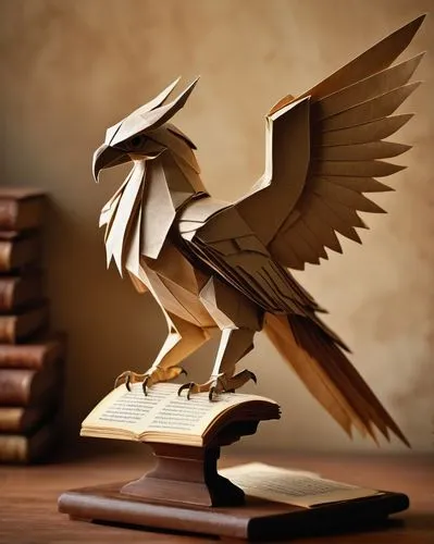 raven sculpture,reading owl,gryphon,griffon bruxellois,eagle illustration,bookend,harpy,book antique,an ornamental bird,paper art,boobook owl,tyto longimembris,book gift,hawk - bird,wood carving,justitia,bibliology,bird of prey,imperial eagle,3d crow,Art,Artistic Painting,Artistic Painting 25