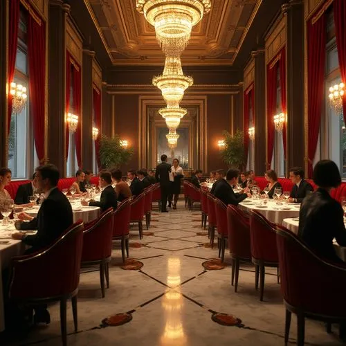 restaurant bern,dining room,chateau margaux,fine dining restaurant,long table,brasserie,restaurante,baccarat,board room,hôtel des invalides,elysee,riksdag,versaille,cassation,ritzau,meurice,ballroom,dining,fouquet,breakfast room,Photography,General,Realistic