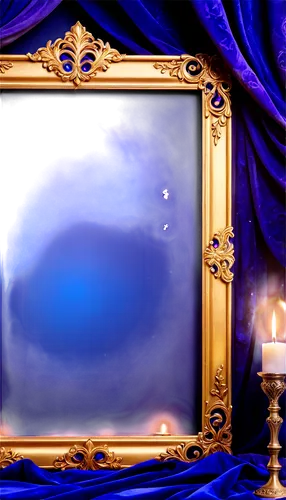 blue lamp,art deco frame,magic mirror,art deco background,award background,theater curtain,decorative frame,stage curtain,blue room,proscenium,mediumship,eckankar,art nouveau frame,golden frame,gold frame,lighted candle,mirror of souls,curtain,mirror frame,purple frame,Conceptual Art,Fantasy,Fantasy 27