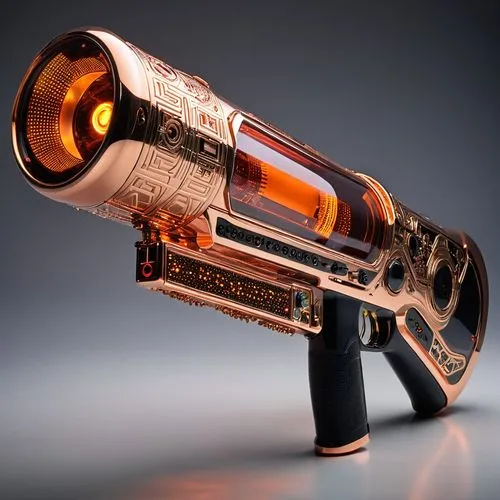 raygun,gjallarhorn,tower pistol,grafer,alien weapon,popgun,blunderbuss,phaser,hawkmoon,air pistol,cinema 4d,camacho trumpeter,colt 1873,tactical flashlight,vintage pistol,modulus,man holding gun and light,flaming torch,astrascope,petrol lighter,Illustration,American Style,American Style 05