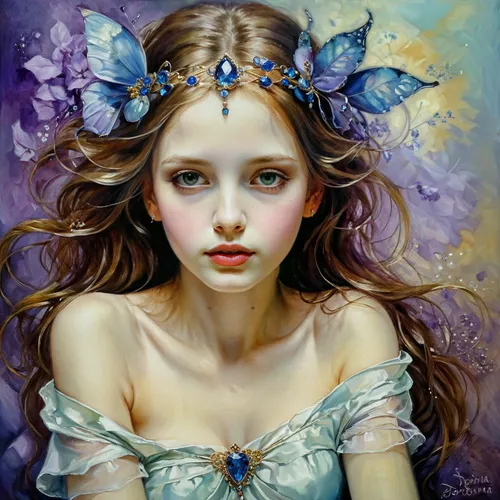 little girl fairy,faery,faerie,cupido (butterfly),vanessa (butterfly),child fairy,blue butterflies,bluebell,mystical portrait of a girl,fairy queen,blue butterfly,fairy,ulysses butterfly,flower fairy,butterfly lilac,blue violet,julia butterfly,holly blue,mazarine blue butterfly,fantasy art