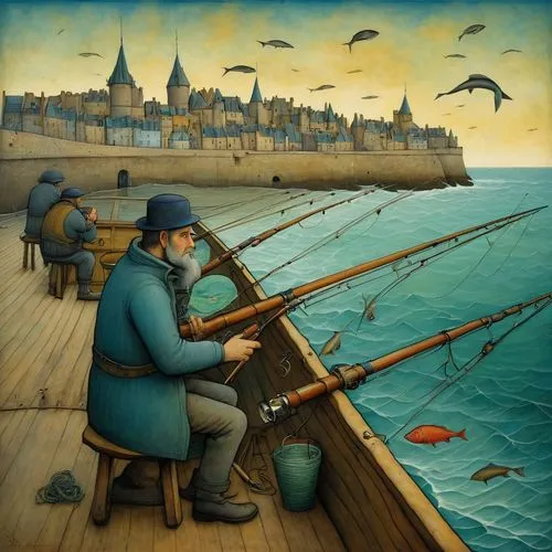 fishermen,fishermens,people fishing,suaudeau,anglers,kurelek,fisherman,haydarov,mostovoy,fishing classes,trawlermen,fisherfolk,peregrini,version john the fisherman,fishery,boatmen,fishing,fishmonger,musée d'orsay,man at the sea,Illustration,Abstract Fantasy,Abstract Fantasy 09