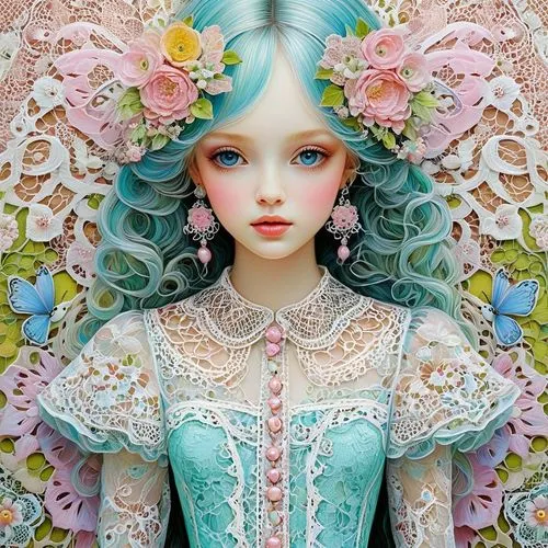 artist doll,fairy peacock,doll's facial features,flower fairy,porcelain dolls,fairy queen,vintage doll,designer dolls,fashion dolls,fashion doll,doll paola reina,handmade doll,rosa 'the fairy,female doll,doll dress,spring unicorn,rapunzel,fairy,painter doll,japanese doll,Illustration,Abstract Fantasy,Abstract Fantasy 04