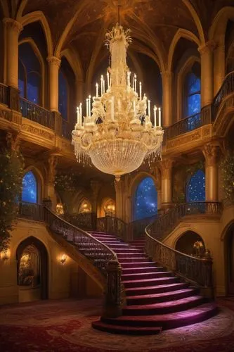 crown palace,ballroom,staircase,circular staircase,europe palace,grand hotel,ornate room,winding staircase,entrance hall,mansion,luxury hotel,emirates palace hotel,chandelier,the palace,outside staircase,lobby,the crown,art nouveau,royal interior,dragon palace hotel,Conceptual Art,Oil color,Oil Color 16